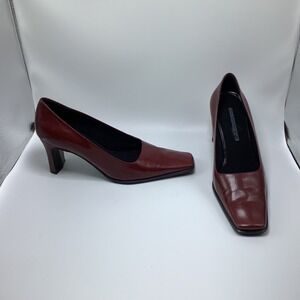 Cloud 9 Burgundy Square Toe Pumps 8.5M